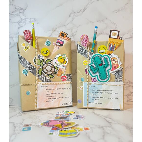Kids' Blind Date With A Book: Mystery Story Gift Set, Stickers & Bookmark - Picture 1 of 3
